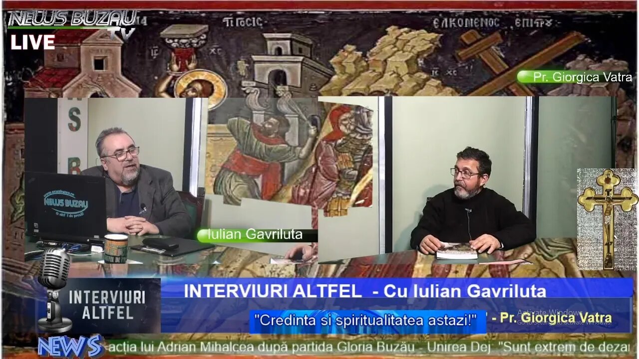 LIVE - TV NEWS BUZAU - Interviuri altfel, cu Iulian Gavriluta. Despre Saptamana Patimilor si alte…