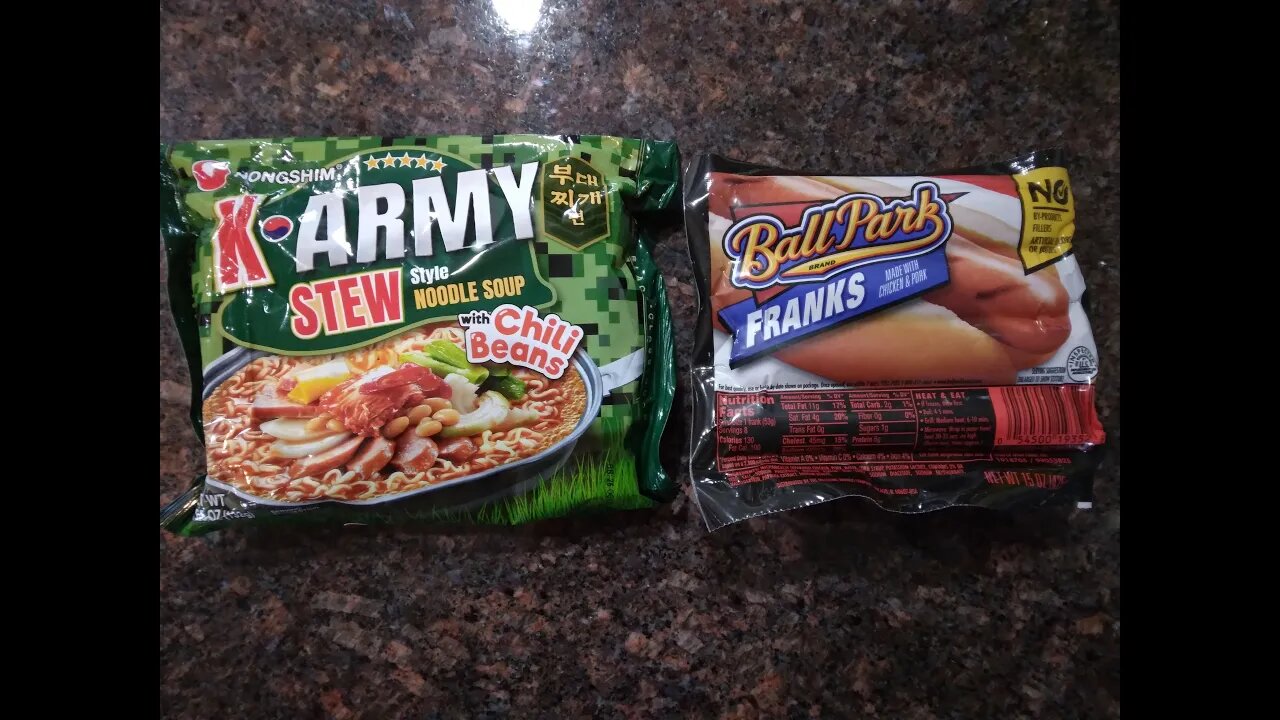 walmart nongshim army stew with ball park franks hotdog korean budae jjigae