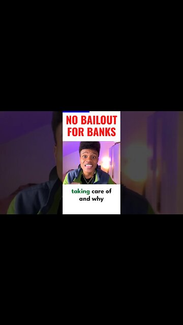 NO BAILOUT FOR BANKS