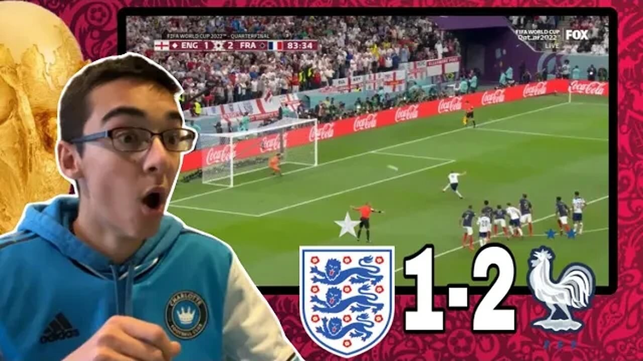 AMERICAN REACTS TO ENGLAND (1) VS FRANCE (2) | FIFA WORLD CUP QATAR 2022