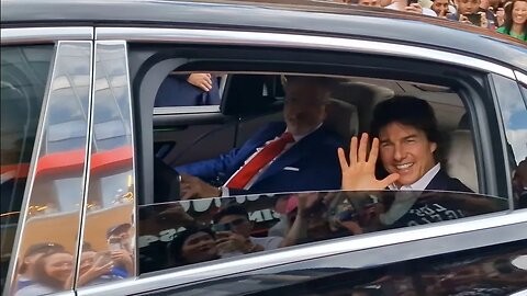 Tom cruise in Leicester Square for the premiere of mission impossible Dead Reckoning #tomcruise