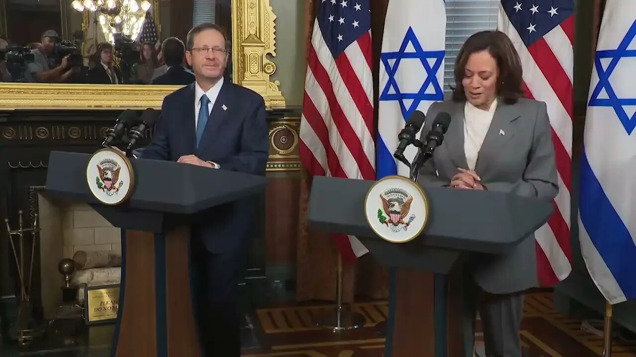 Kamala Harris Tells Israeli Pres She's "Particularly Excited" About Working On Climate Change