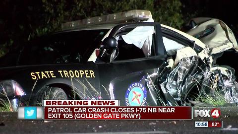 FHP car crashes, causes roadblock on I75