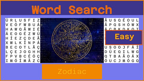 Word Search - Challenge 08/22/2022 - Easy - Zodiac