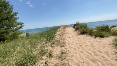 Lake Michigan sand dunes￼