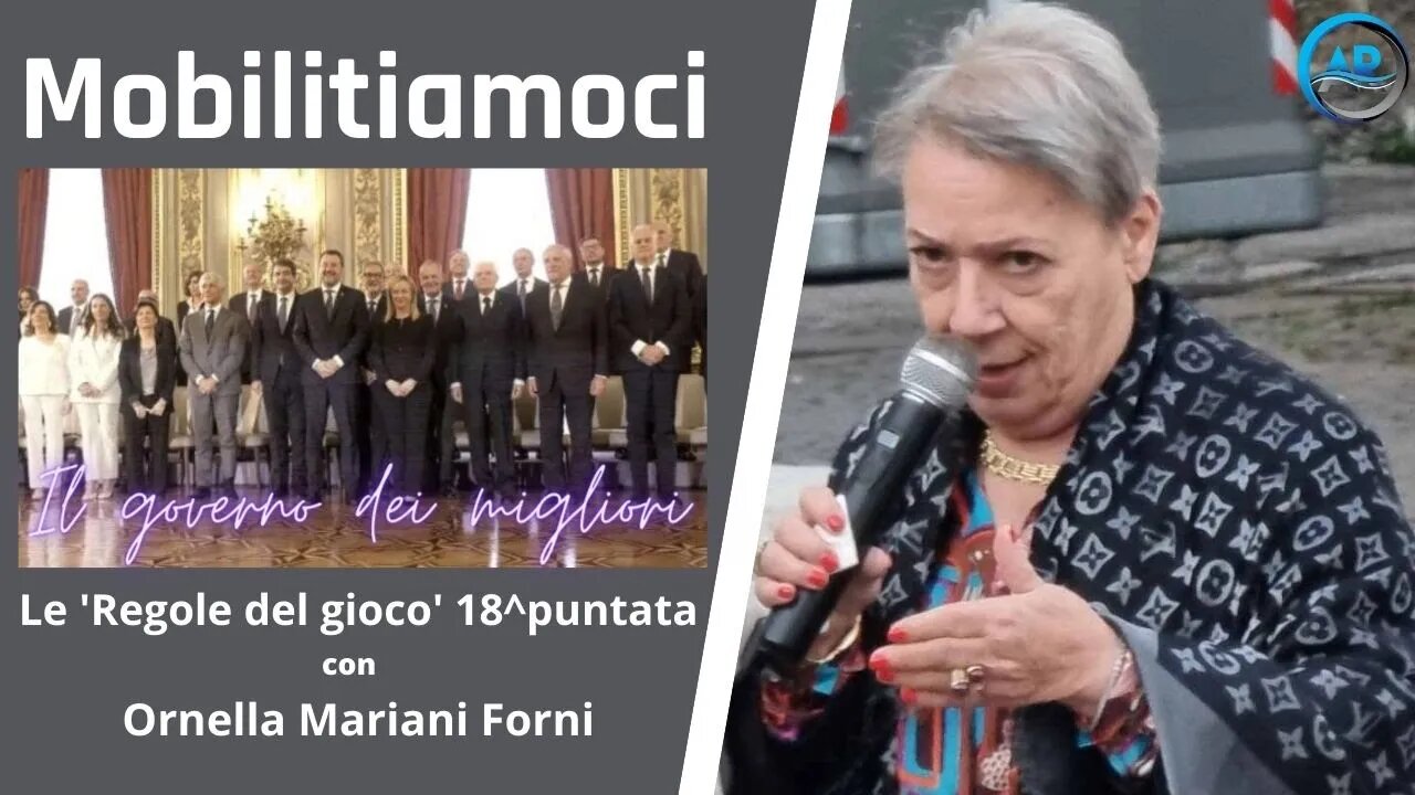 Ornella Mariani Le regole del gioco 18^ Punt. Mobilitiamoci tutti contro questo governo inetto.