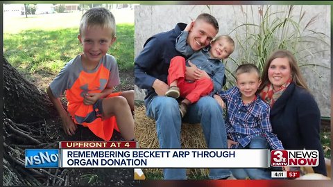 Remembering Beckett Arp through organ donation