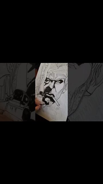 John Constantine inking! #Constantine #drawings #illustration #comicart