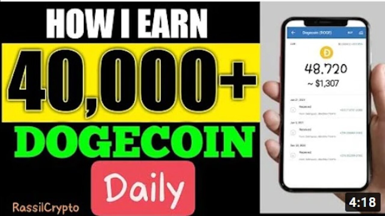 FREE DOGECOIN! BEST WEBSITE TO EARN DOGE DAILY ( HOW I EARN +40.000 DOGECOIN FAST 2021 MUST SEE )