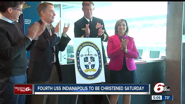 USS Indianapolis to be christened Saturday