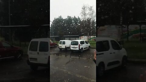 Snow Fall in Dijon Ville #shorts #shortsvideo #youtubeshorts #viralshorts #subscribe