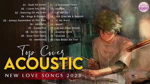 Best English Acoustic Love Songs Cover Playlist 2023 ❤️ Soft Acoustic Cover Of Popular Love Songs 3