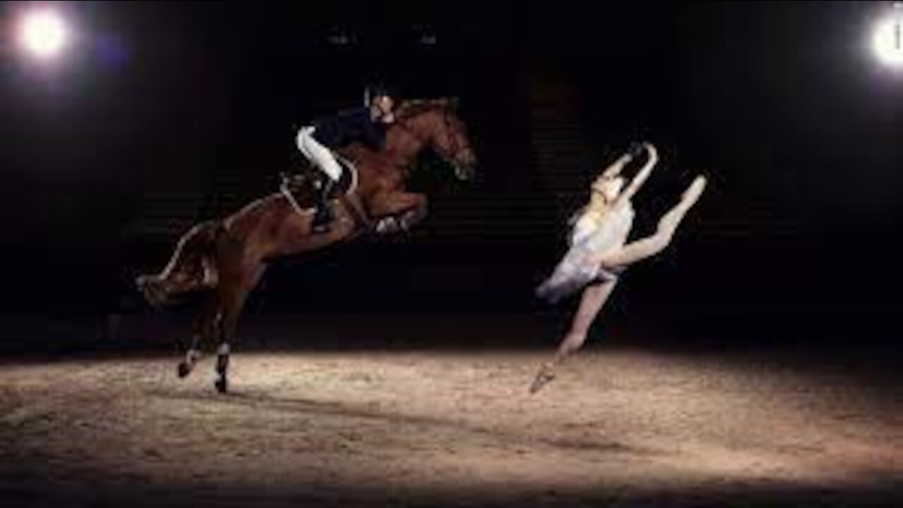 Horse dance with Beautiful girl 2022