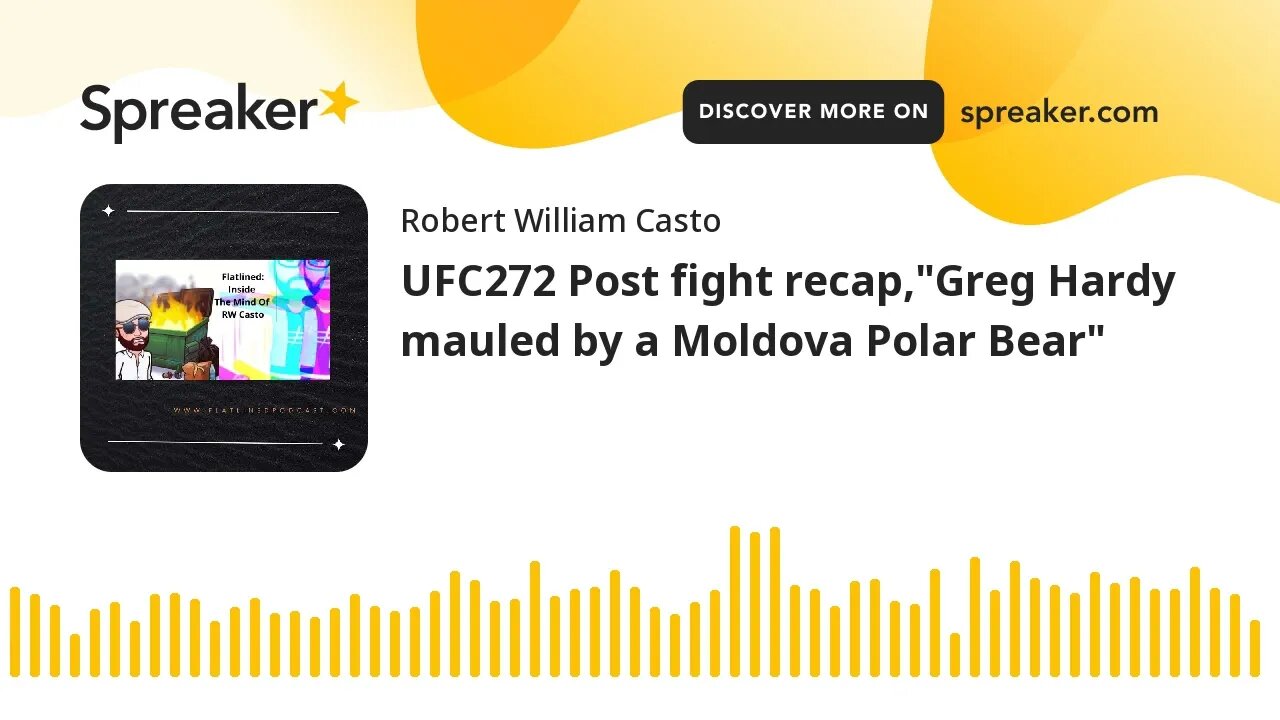 UFC272 Post fight recap,"Greg Hardy mauled by a Moldova Polar Bear"