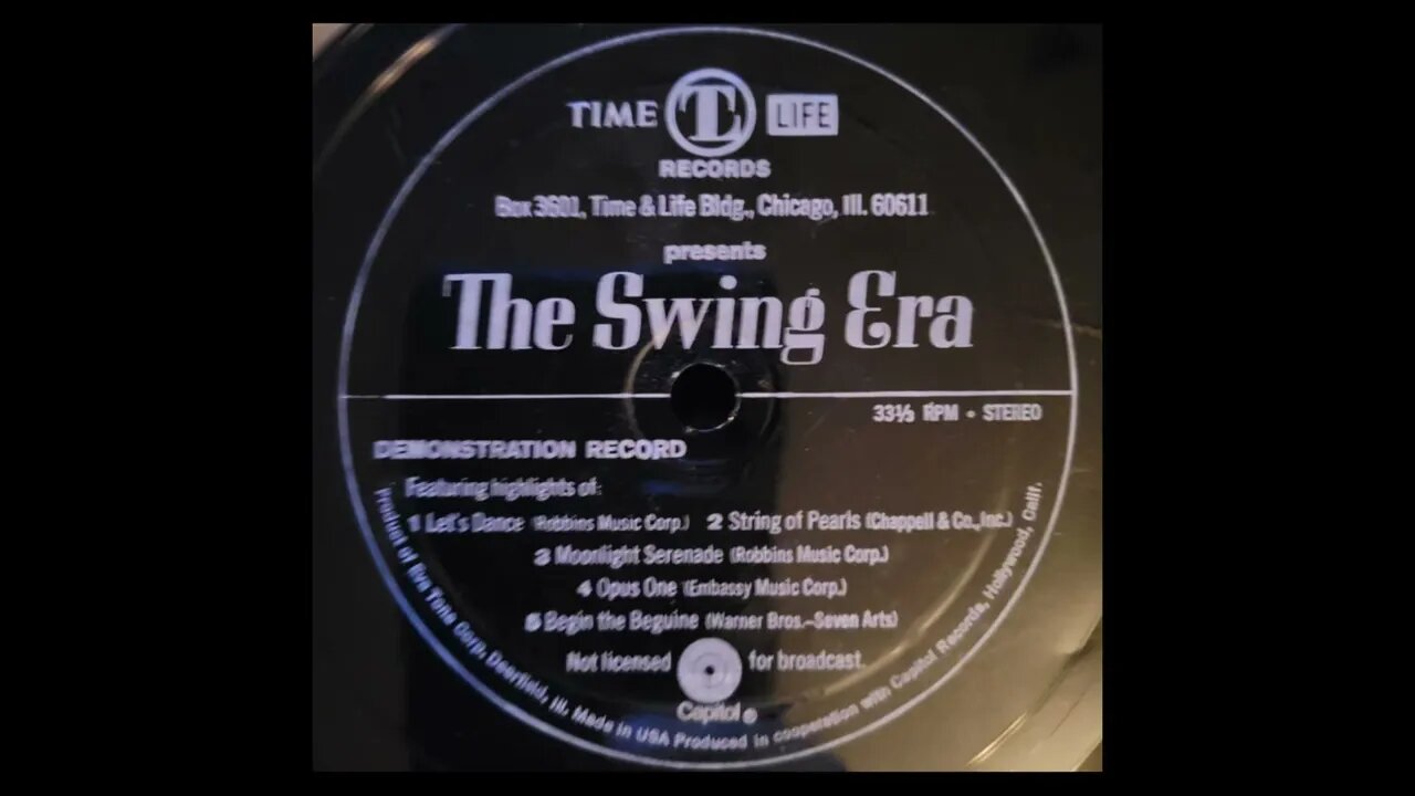 Time Life Records - The Swing Era Demonstration Record