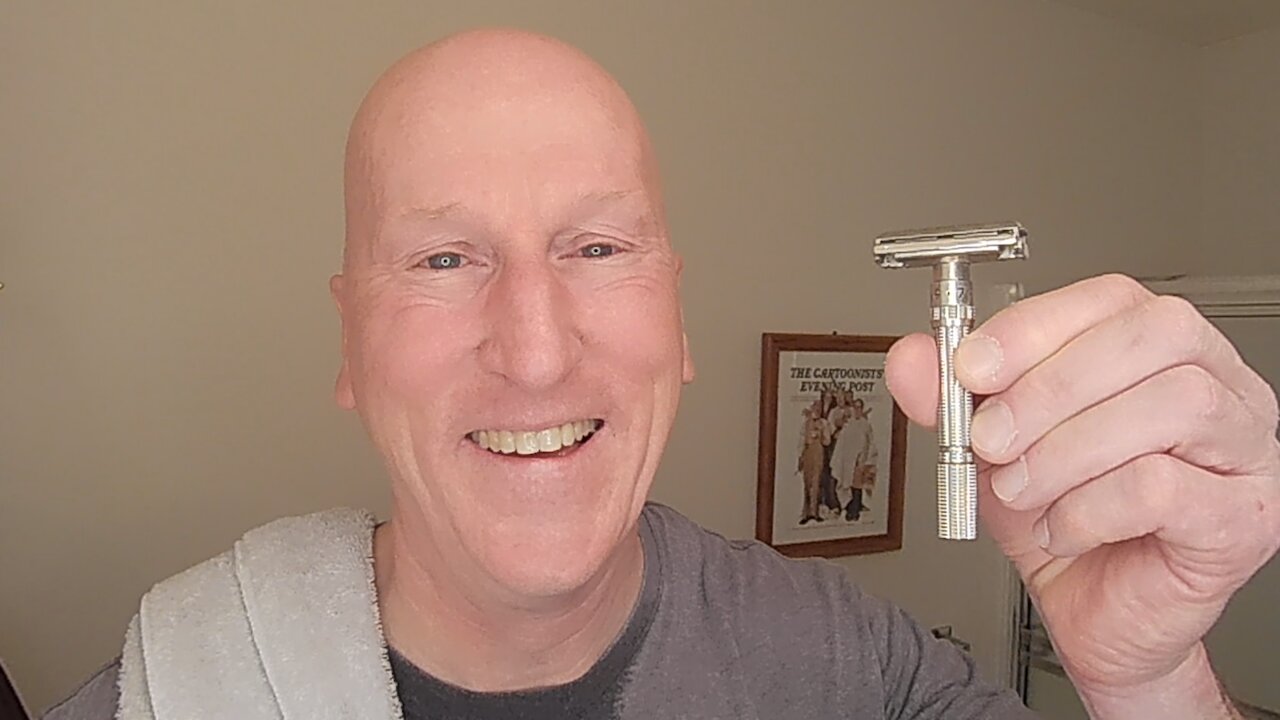 A shave with a newly Restored/Replated 1964 Gillette J3 Slim Adjustable Razor