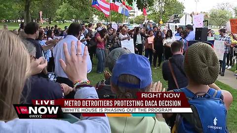 Metro Detroiters protesting DACA decision