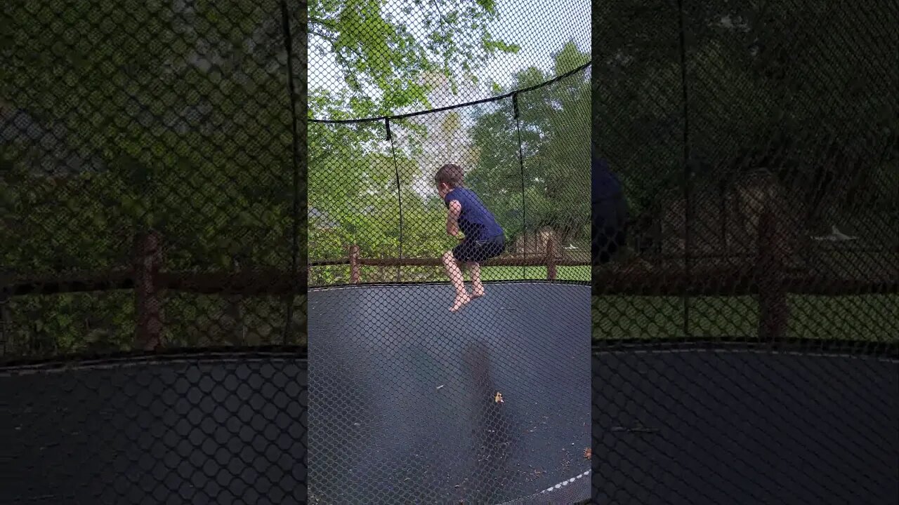 Leo's Flip on the Trampoline - March '23