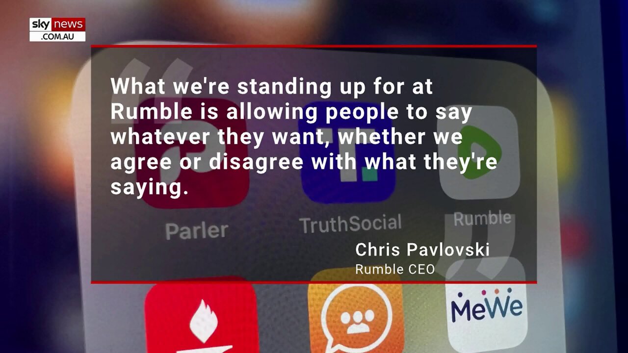 'Big tech censorhip: Rumble's popularity rises as users seek alternative platforms