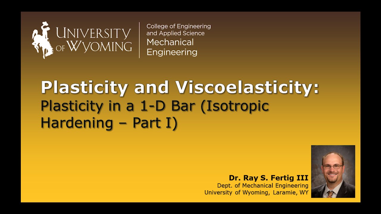 Plasticity in a 1-D Bar (Isotropic Hardening - Part I)
