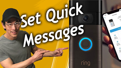 Ring Video Security Doorbell, Easily Setup Quick Reply Messages, Demonstration, Product Links