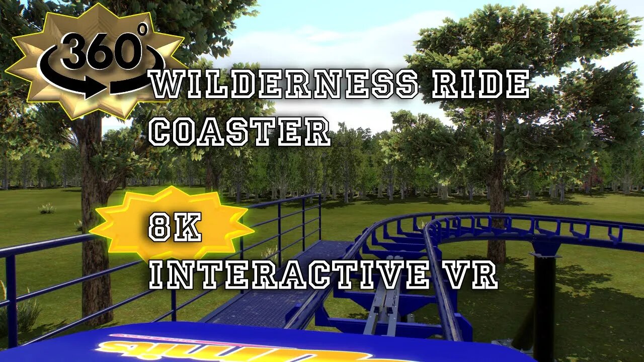 Wilderness Ride II ein 3D-Rollercoaster in 8K "virtual Interactive Technology".