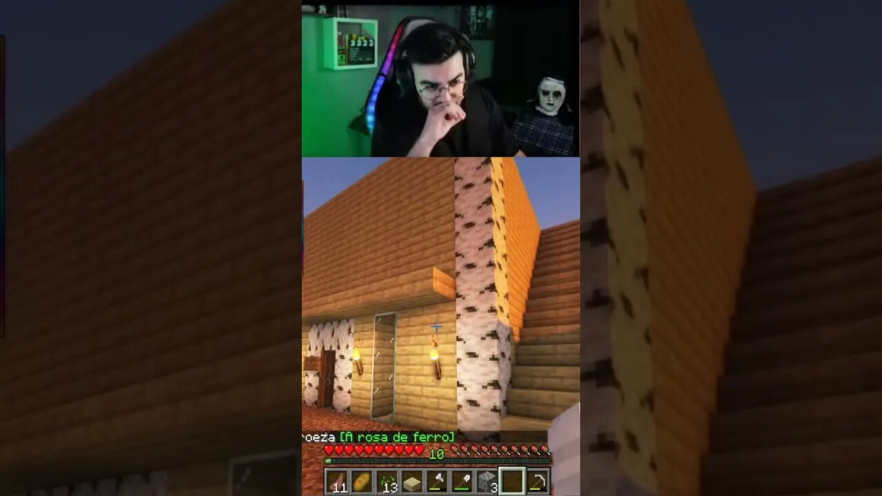 HERU PEGANDO FOGO COM ZOMBIE MINECRAFT Rafa Nunes Shorts