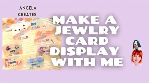 MAKE A JEWELRY CARD DISPLAY WITH ME