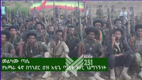 የአማራ ፋኖ በጎንደር ዕዝ እቴጌ ጣይቱ ክ/ጦር ህዝብ ግንኙነት ፋኖ መልካሙ ጣሴ በወቅታዊ ጉዳዮች ዙሪያ ያስተላለፈው መልዕክት