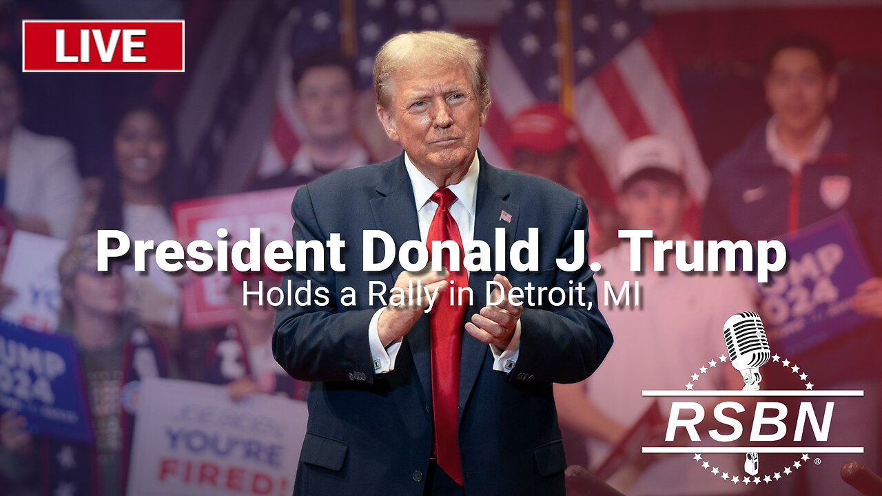 LIVE President Trump Holds a Rally in Detroit, MI 10/18/24