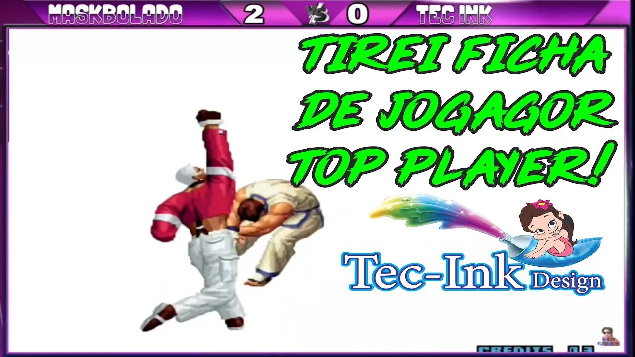 KOF 2002 NÃO CORRO DE NINGUÉM MESMO S/ SABER JOGAR! Só Jogo Contra Cara Forte Tec-Ink Vs@MaskBolado