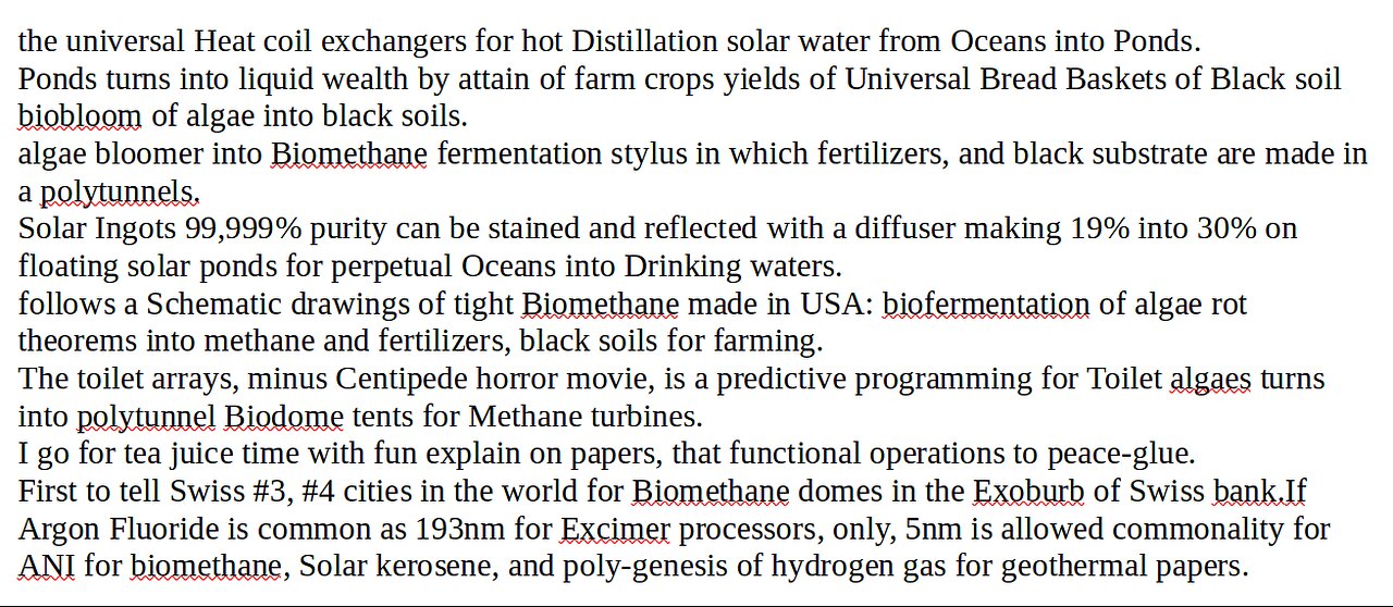 Summary of Biomethane Fermentation