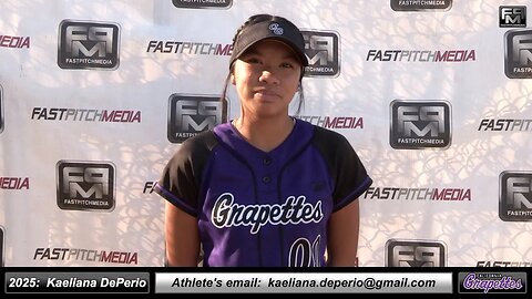 2025 Kaeliana DePerio 3.83 GPA - Athletic Slapper, Shortstop & Outfielder Skills Video - Grapettes