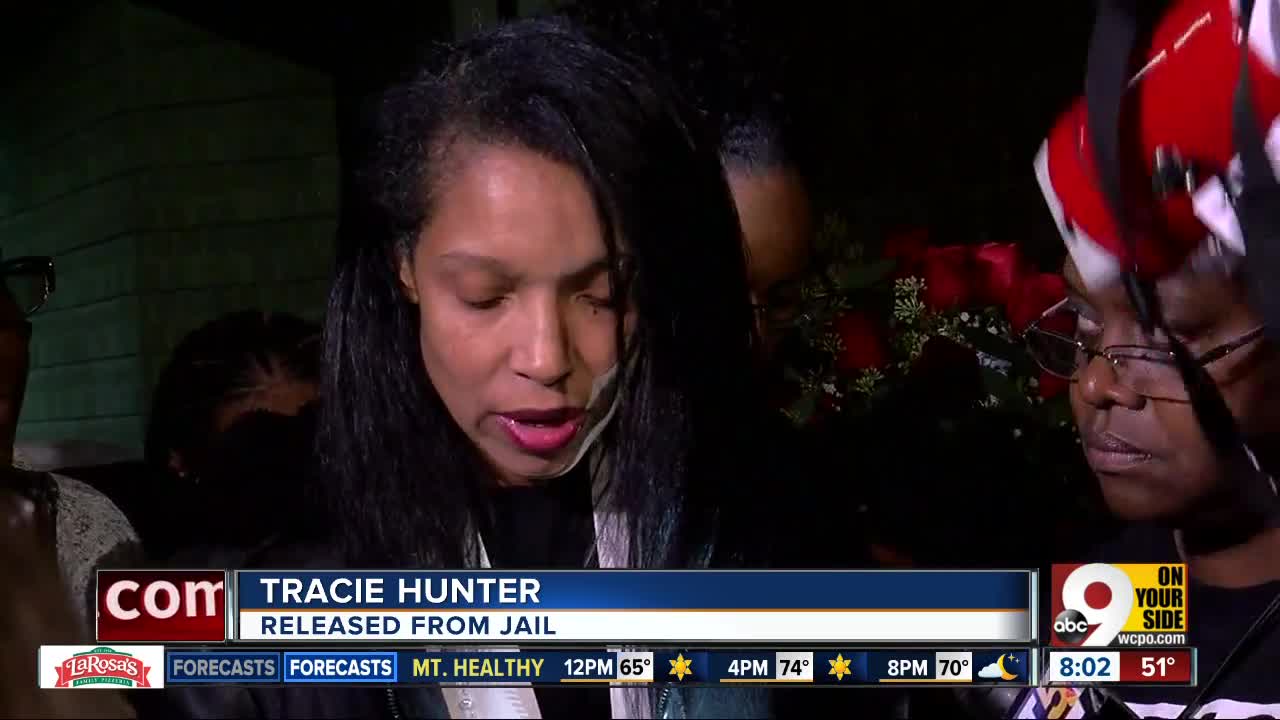 Tracie Hunter released from jail: 'I am still here.'