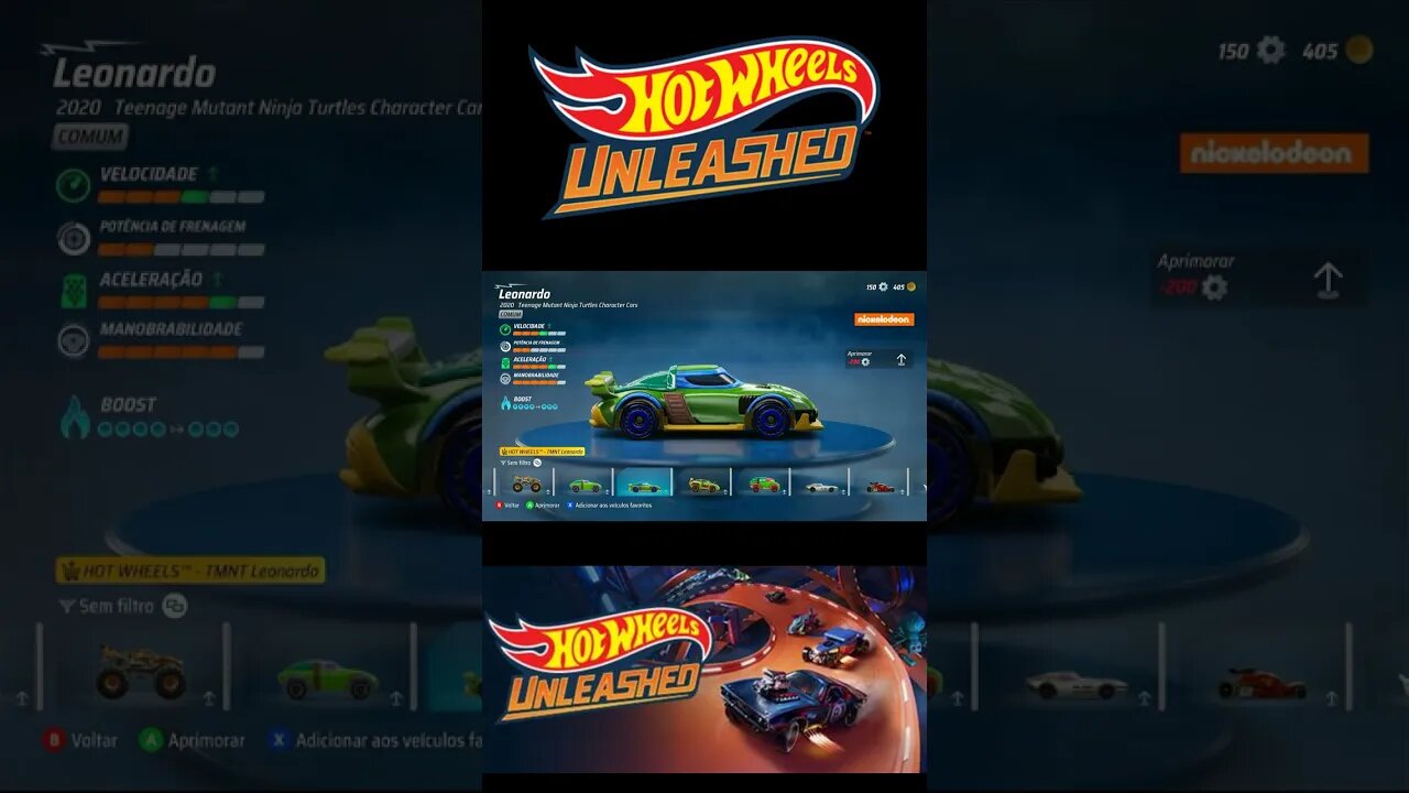 HOT WHEELS UNLEASHEDLEONARDO 2020 TEENAGE MUTANT NINJA CHARACTERS CARS