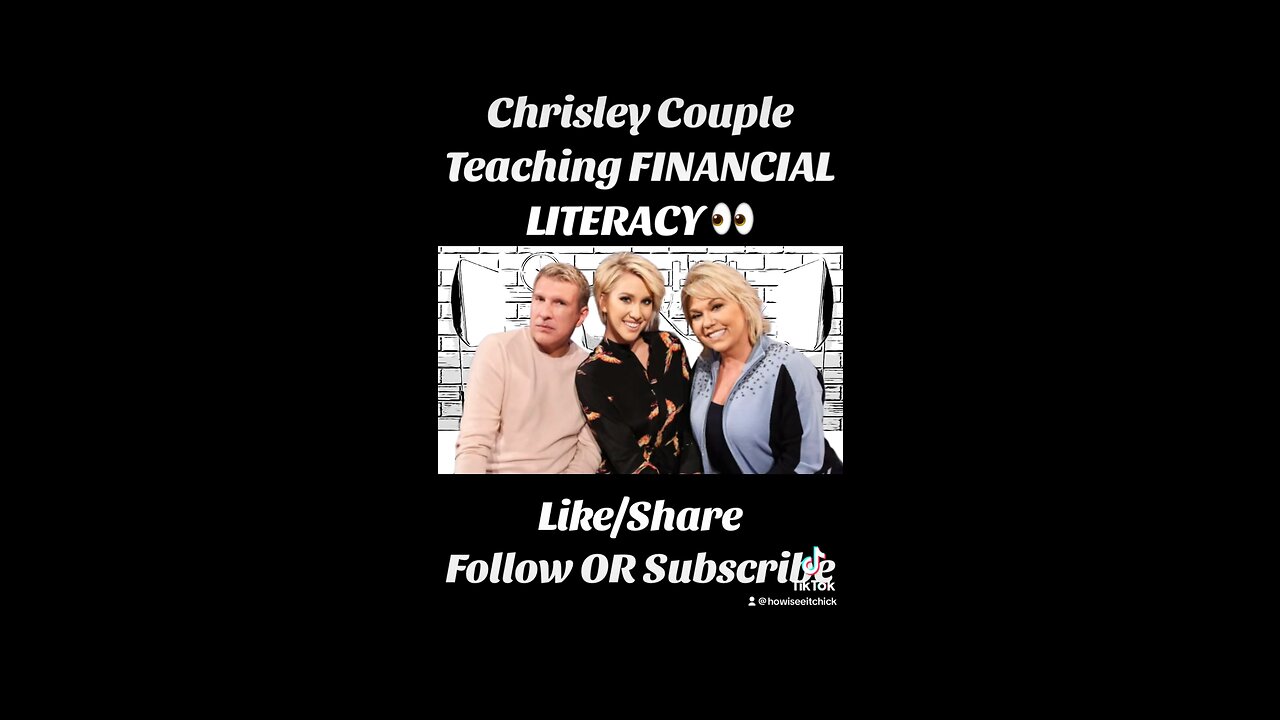 TheChrisleys KNOW THE BEST WAY for Early Release. Teaching Financial Literacy in The Penitentiary.