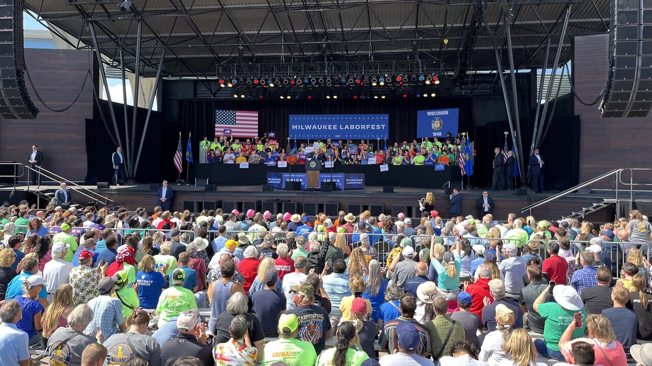 President Joe Biden's Speech on Labor Day in Milwaukee, Wisconsin