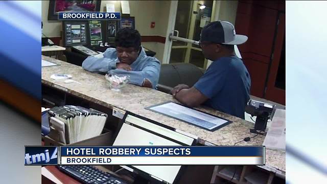 Police looking for two hotel robbery suspects in Brookfield