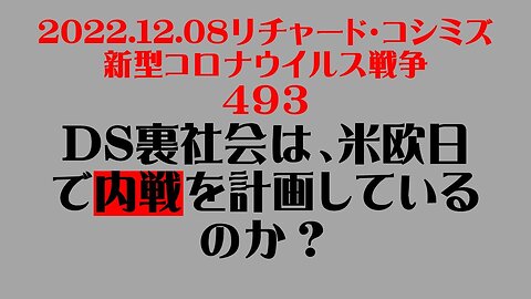 2022.12.08 リチャード・コシミズ新型コロナウイルス戦争４９３