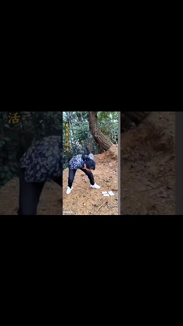 Chinese Girl Tries To Break A Brick With Her Leg