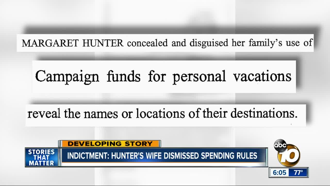 Indictment: Hunter's wife dismissed spending rules