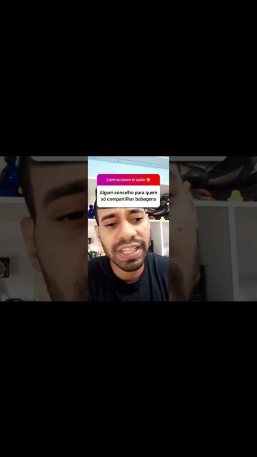 Conselho para quem só compartilhar bobagens