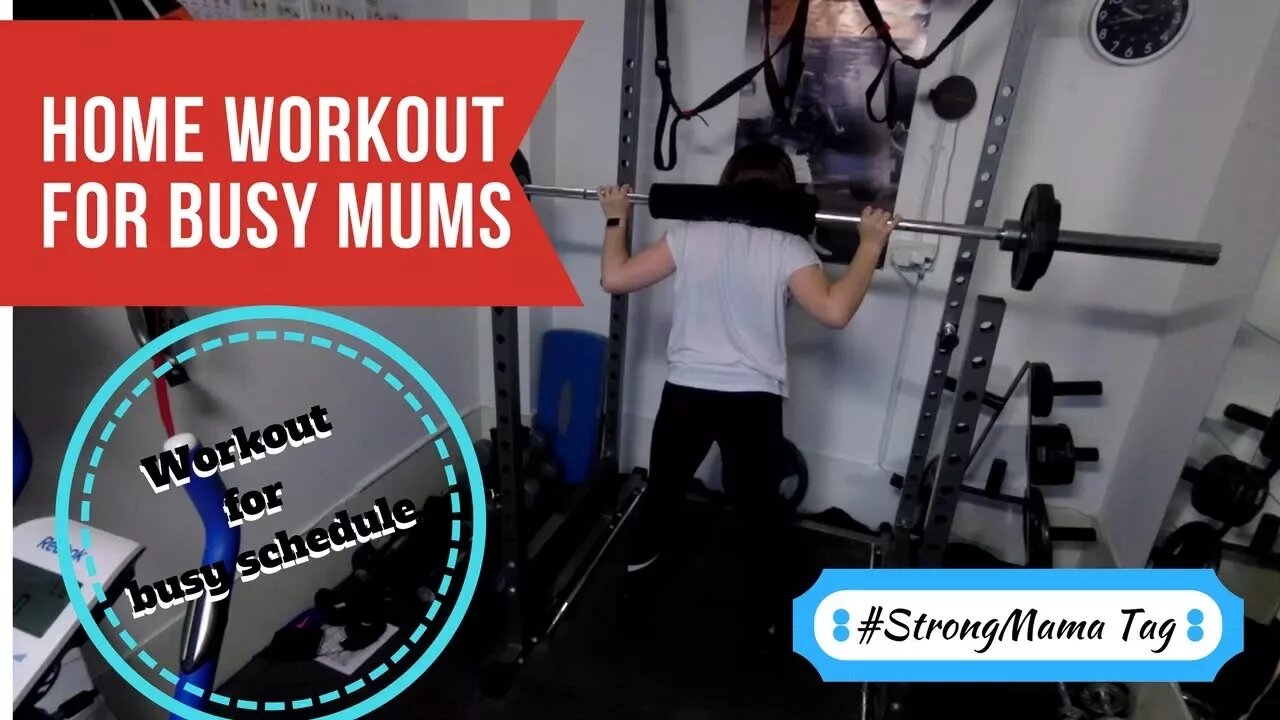 Home Workout for Busy Moms ¦ Workout for Busy Schedule ¦ Strong Mama Tag