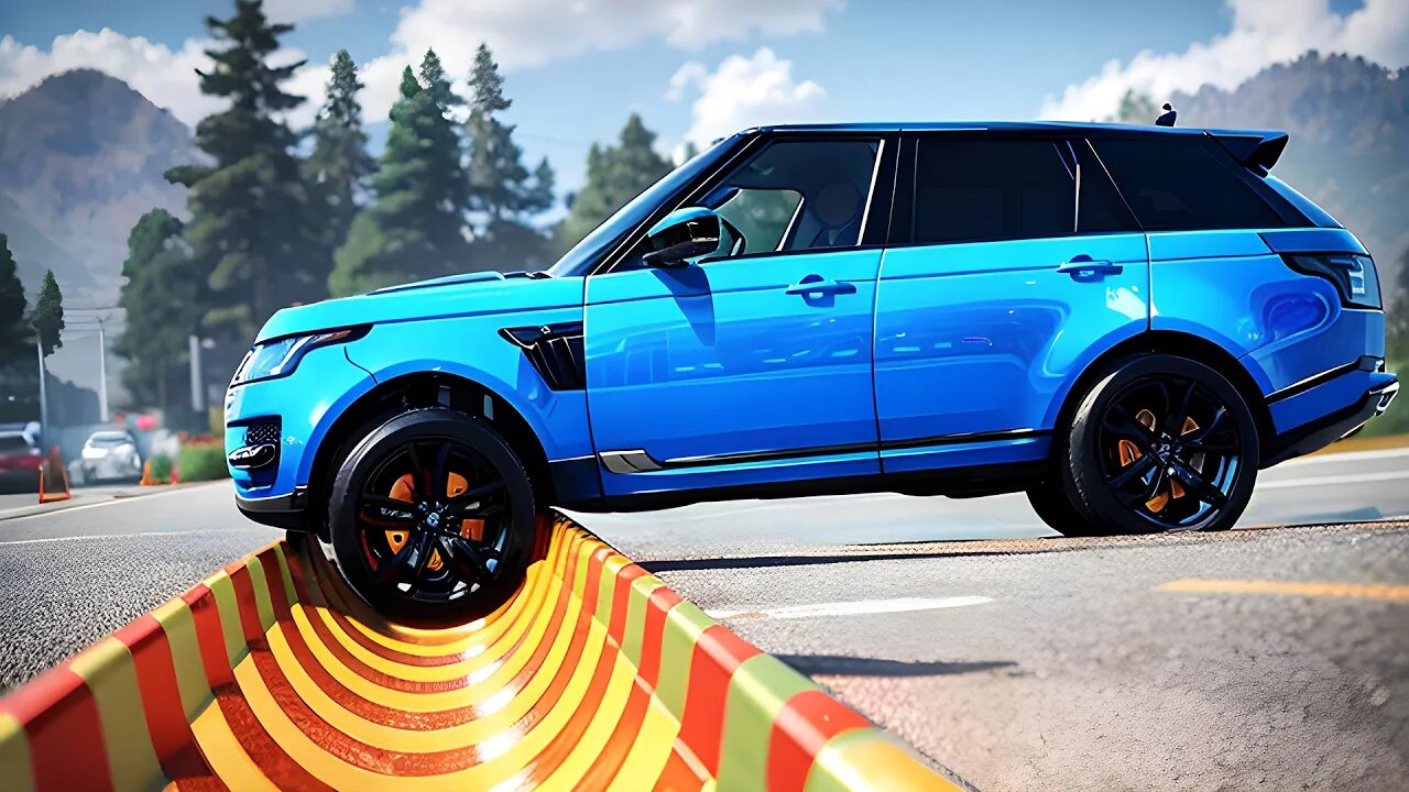 Upside Down Speed Bumps on the Road ▶️ BeamNG Drive