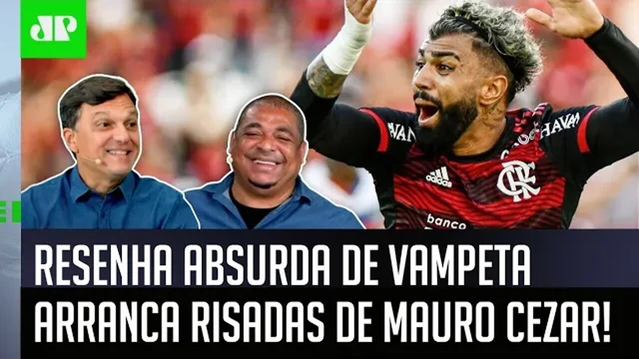 "Ó! O Gabigol tava..." Vampeta ARRANCA RISADAS de Mauro Cezar com RESENHA ABSURDA!