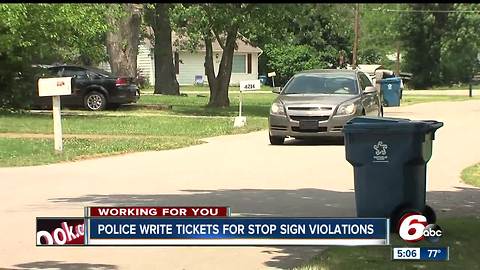 IMPD writes nearly a dozen tickets for running stop signs at "dangerous" southwest side intersection