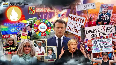 Alcyon Pleyaden Extra 63:Macron homosexueller Psychopath Rothschild-Agenda,Brigitte-Mann,Olympia🙈