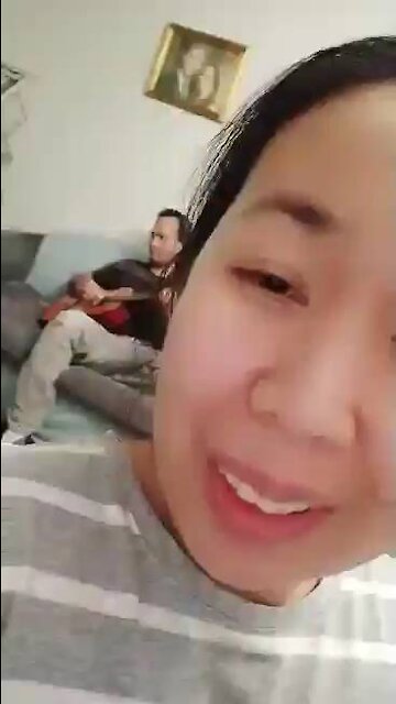 Guitar playing Me, and My wife is lecturing; singing?