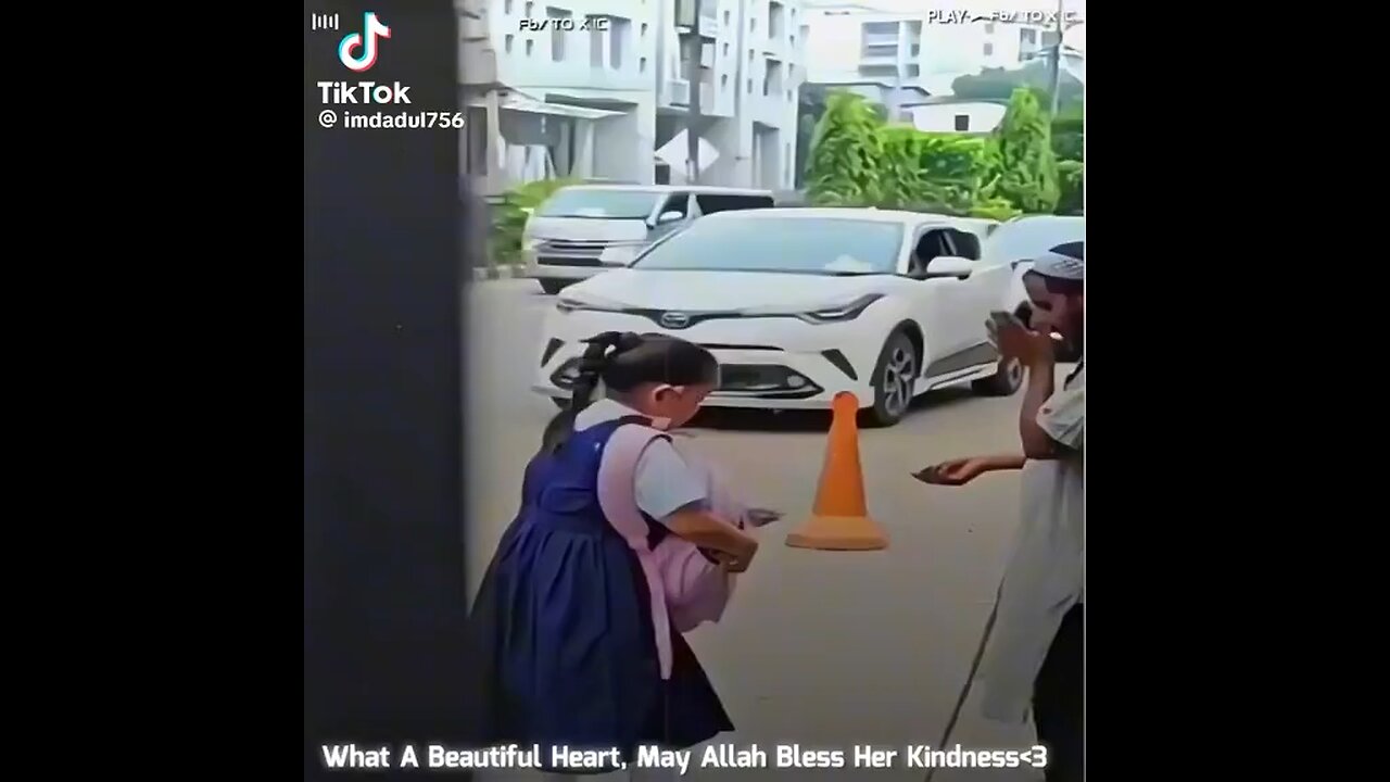 The girl is small but her mentality is Mash-Allah