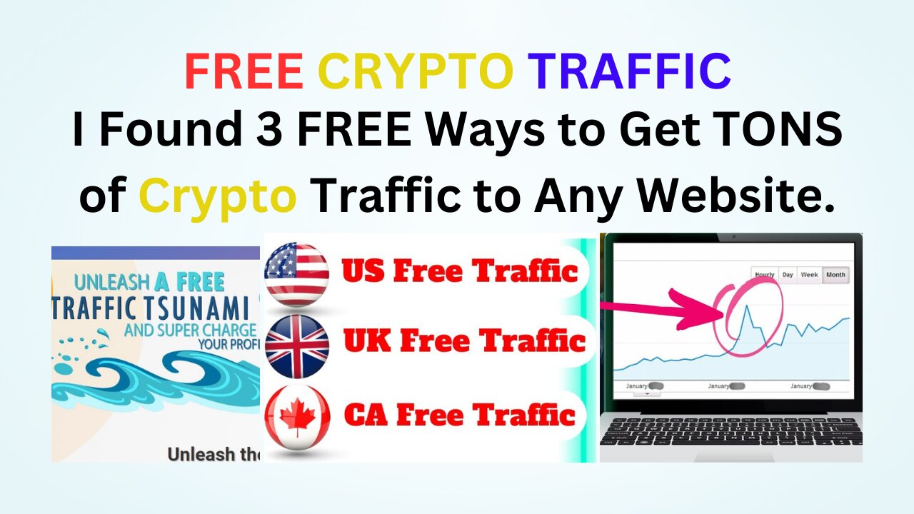 I Found 3 Free Ways to Get Tons of Crypto Traffic to Any Website,